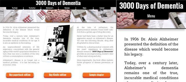 3000 Days of Dementia site preview