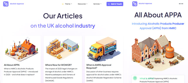 Site web Alcohol-Approve