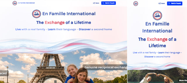 Site web En Famille International